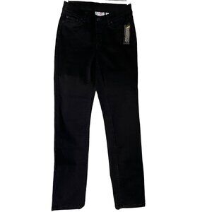 NWT D & Co. Women's Black Straight-Leg Jeans Size 6 Goth